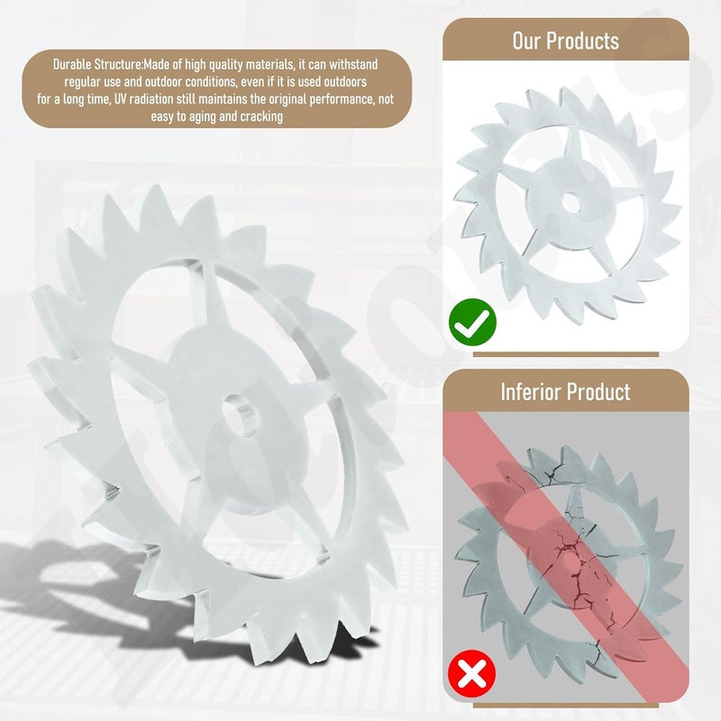 Haiouus Ratchet & Paw Gear for Santa Maria Grill Claw and Gear, with Any 1/2" Round Bar Or Square Tubing for The Handle Assembly & Any Diameter for The Wheel Grills - Universal Ratchet Paw Gear - Image 2